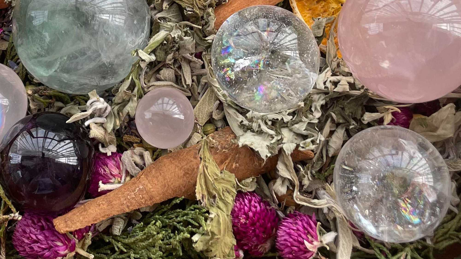 Harnessing the Power of Herbal Smudging to Cleanse Your Crystals: A Guide to Sacred Herbs and Tools