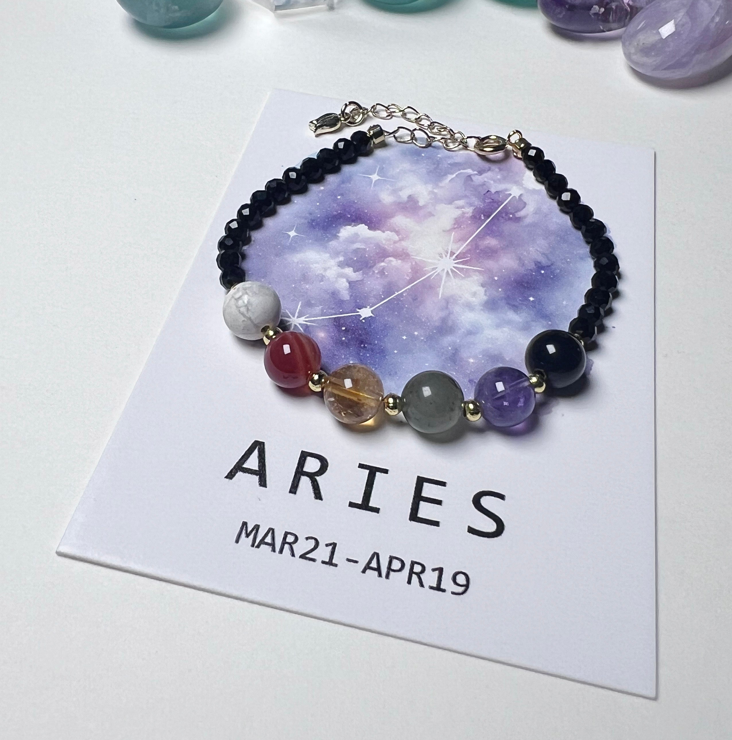 Zodiac Crystal Bracelet Nebula Series