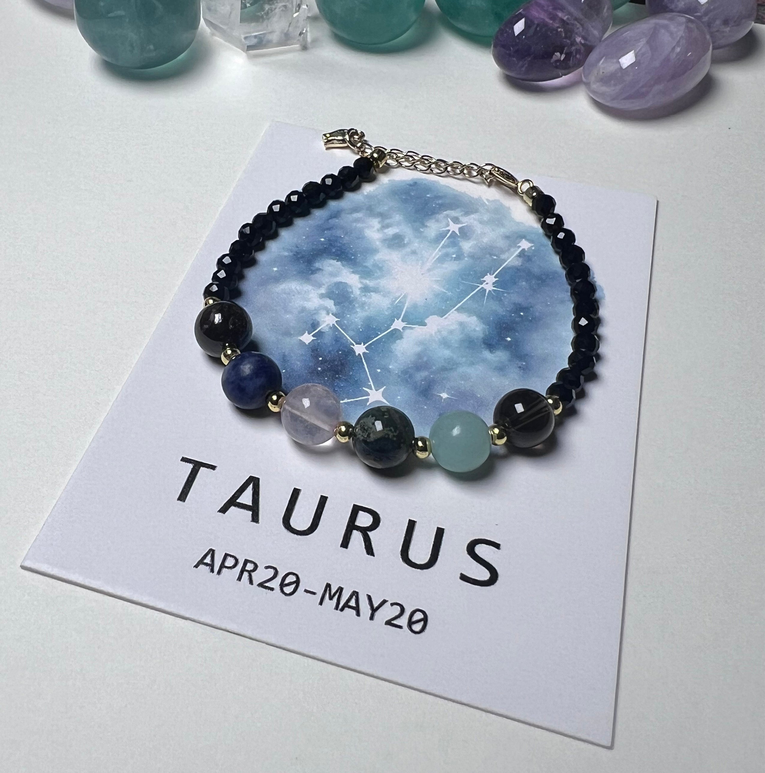 Zodiac Crystal Bracelet Nebula Series