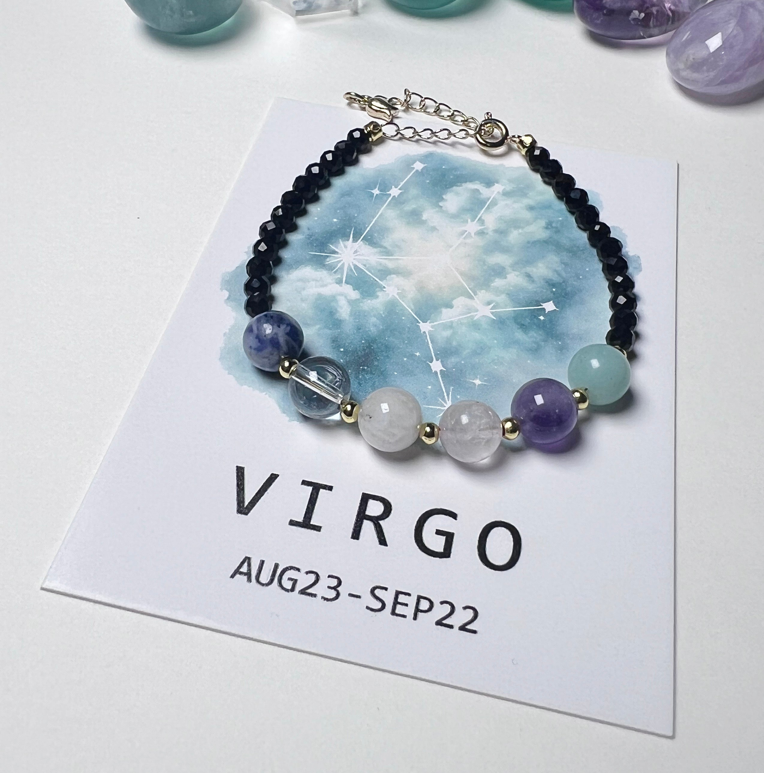 Zodiac Crystal Bracelet Nebula Series