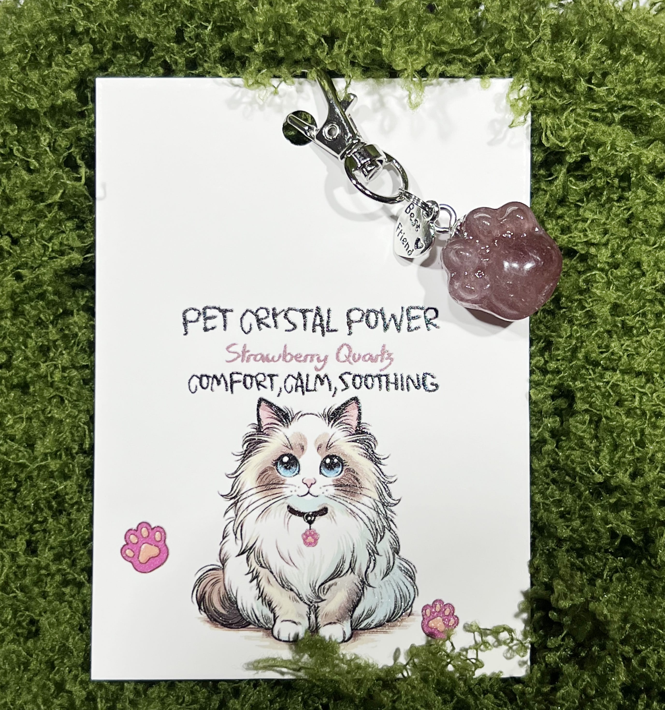 Pet Crystal Pendant Paw