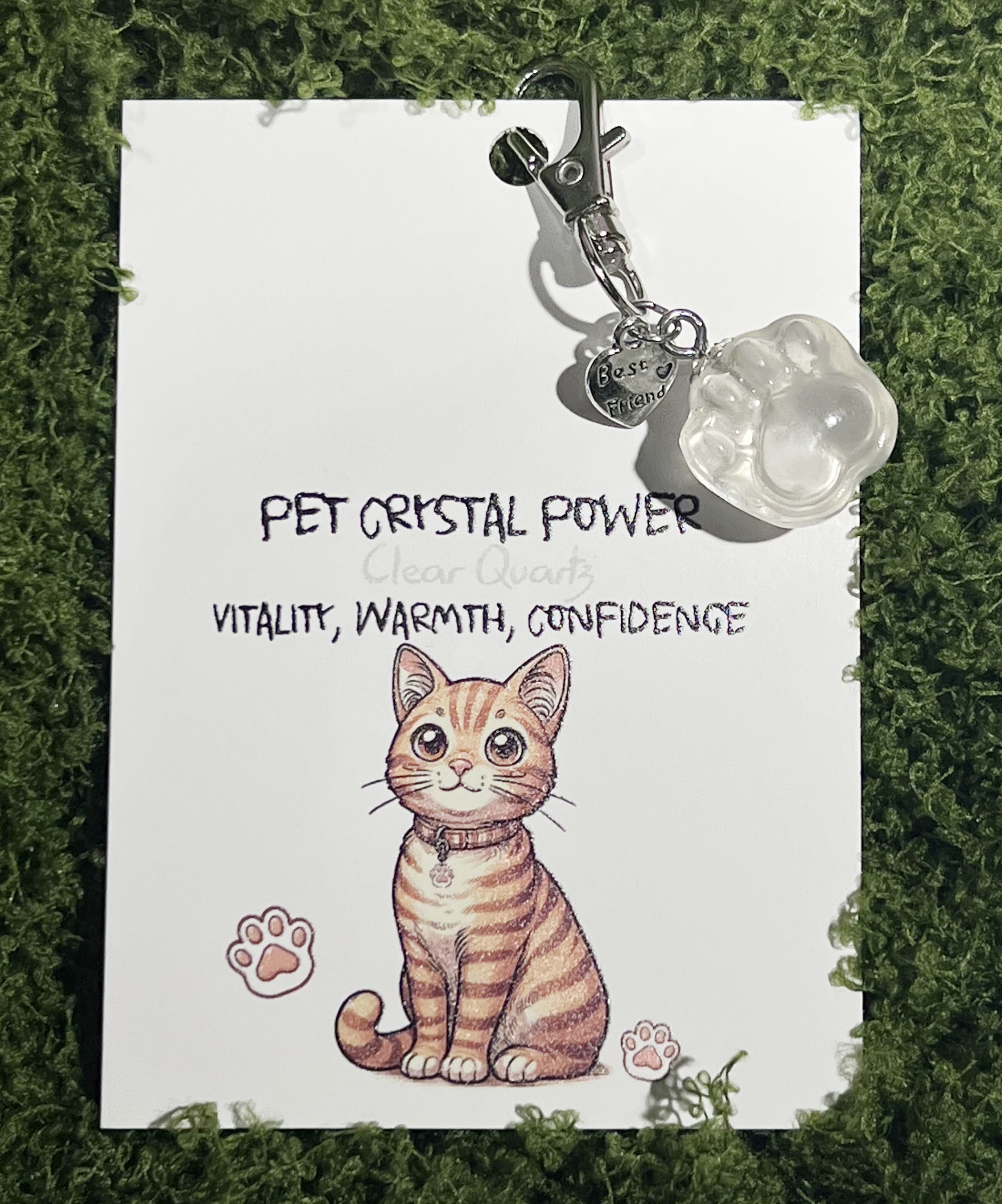 Pet Crystal Pendant Paw