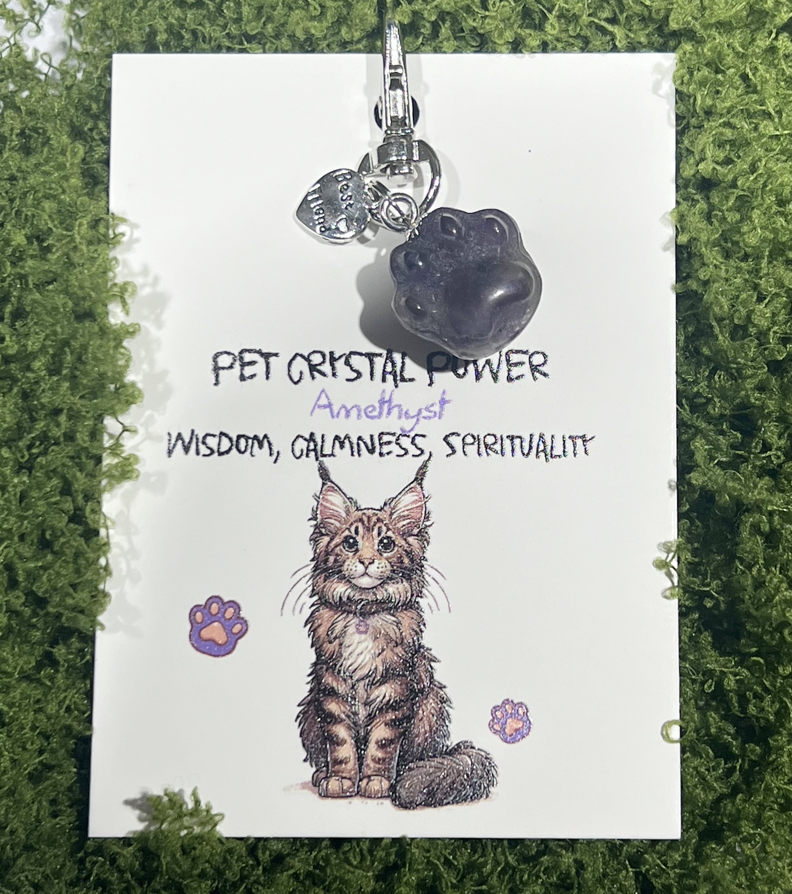 Pet Crystal Pendant Paw