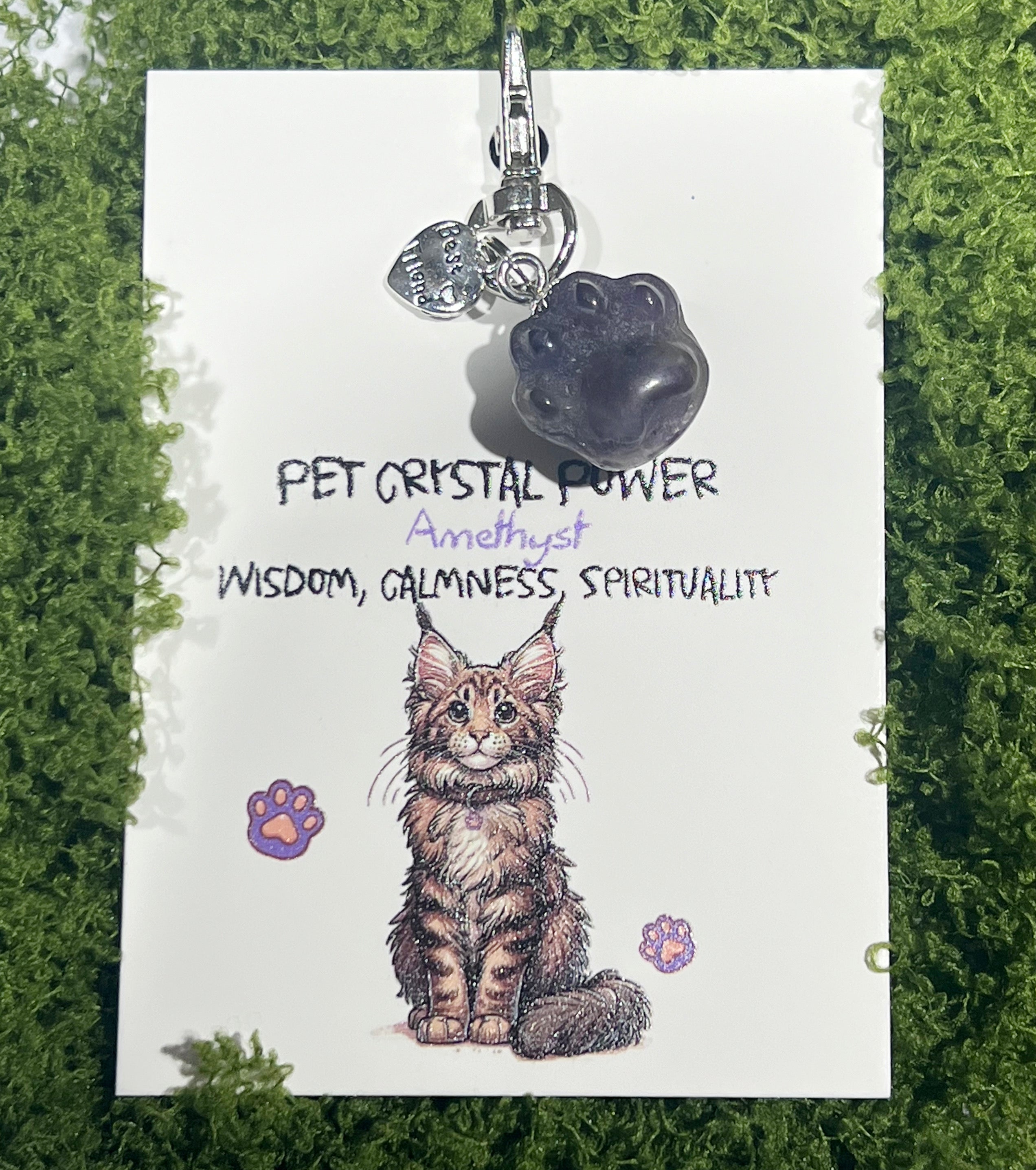 Pet Crystal Pendant Paw