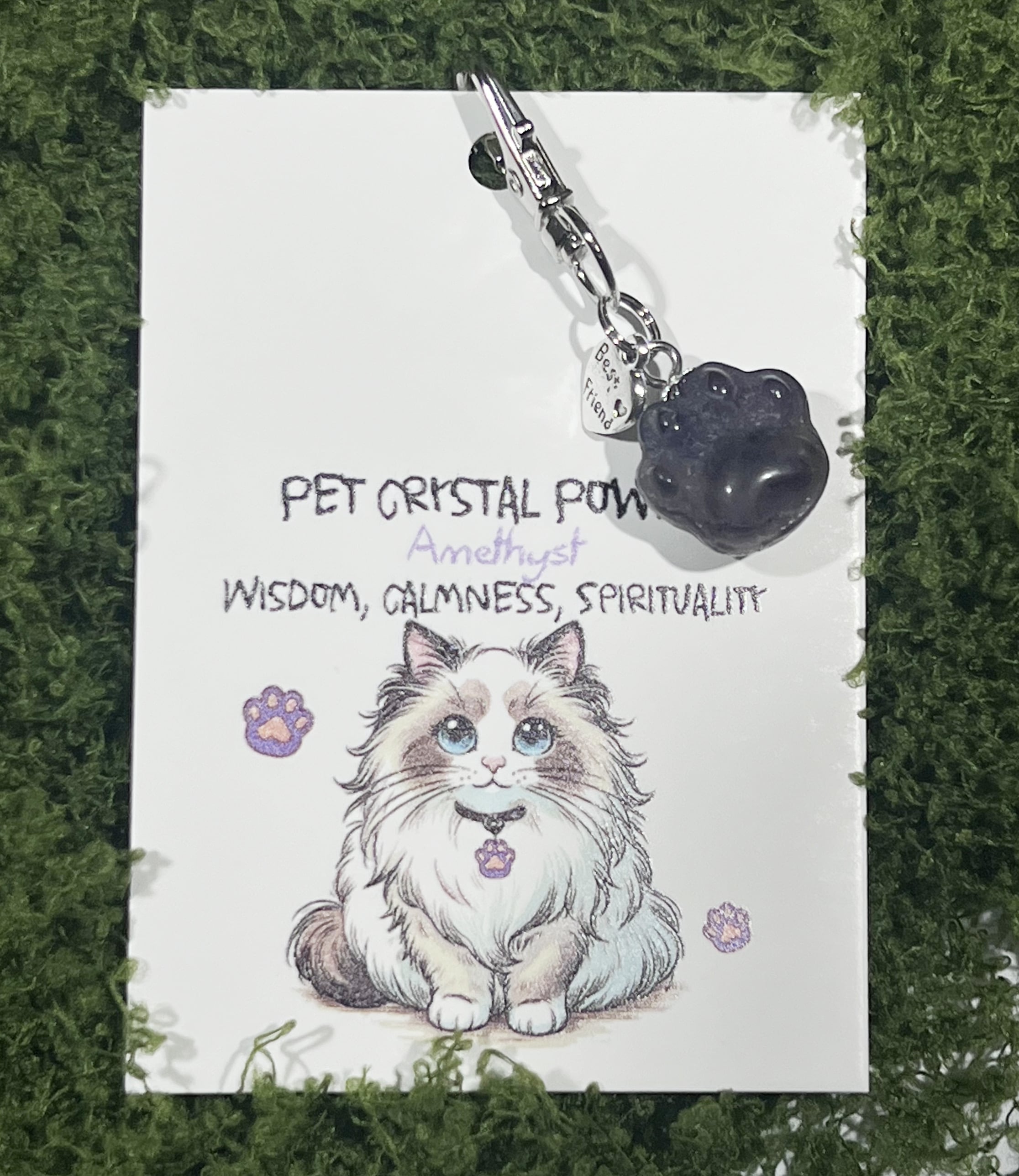 Pet Crystal Pendant Paw