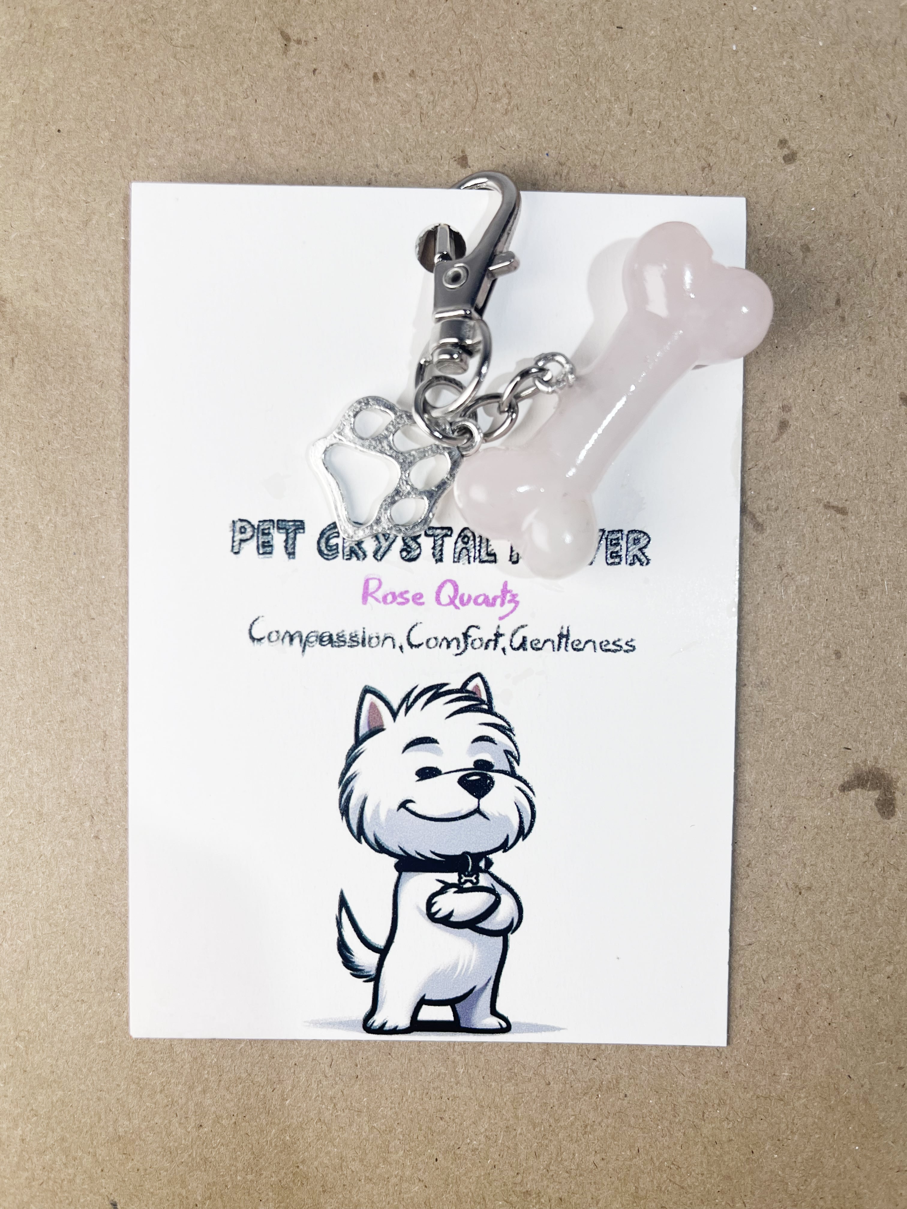 Pet Crystal Pendant Bone