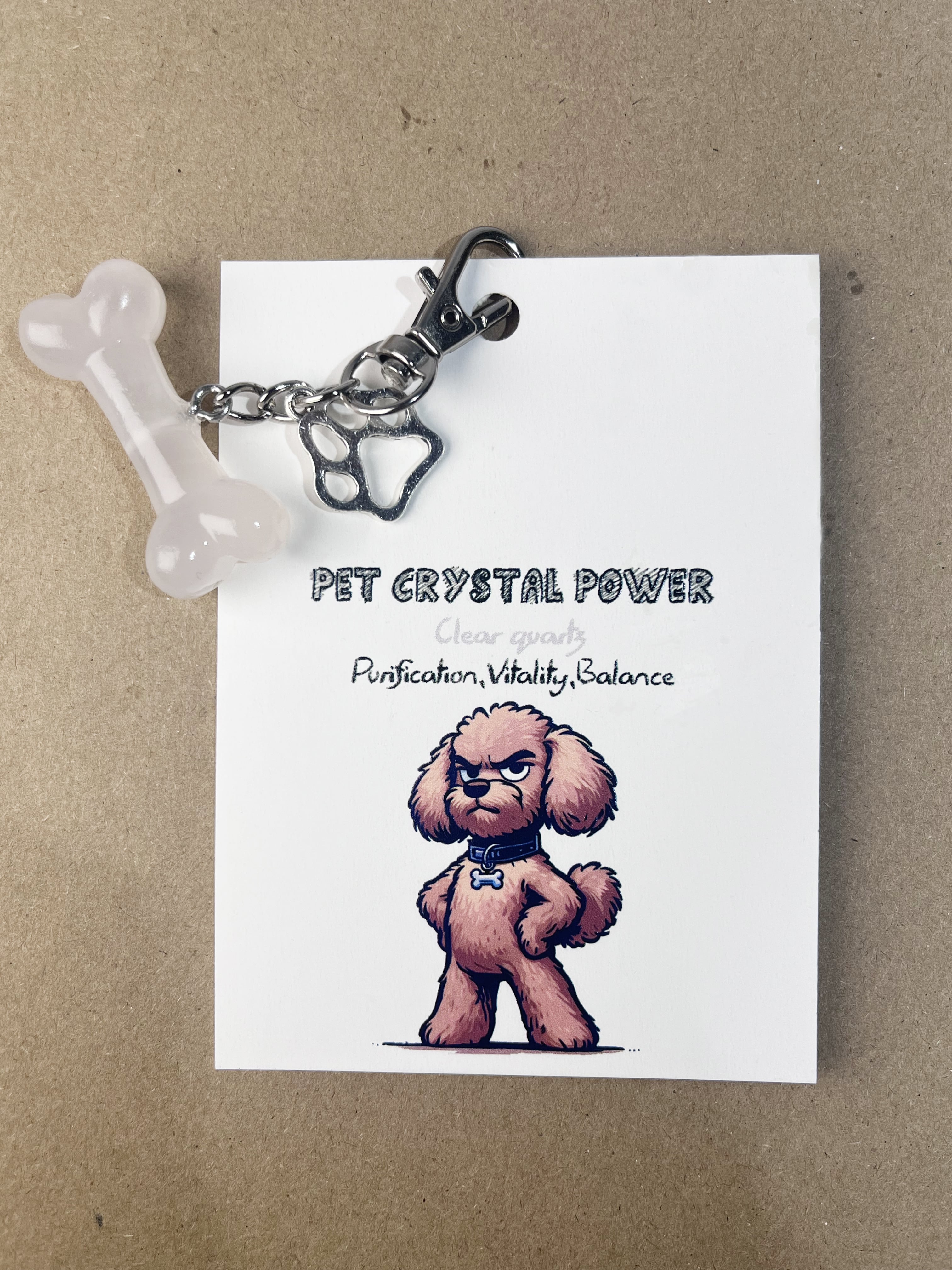 Pet Crystal Pendant Bone