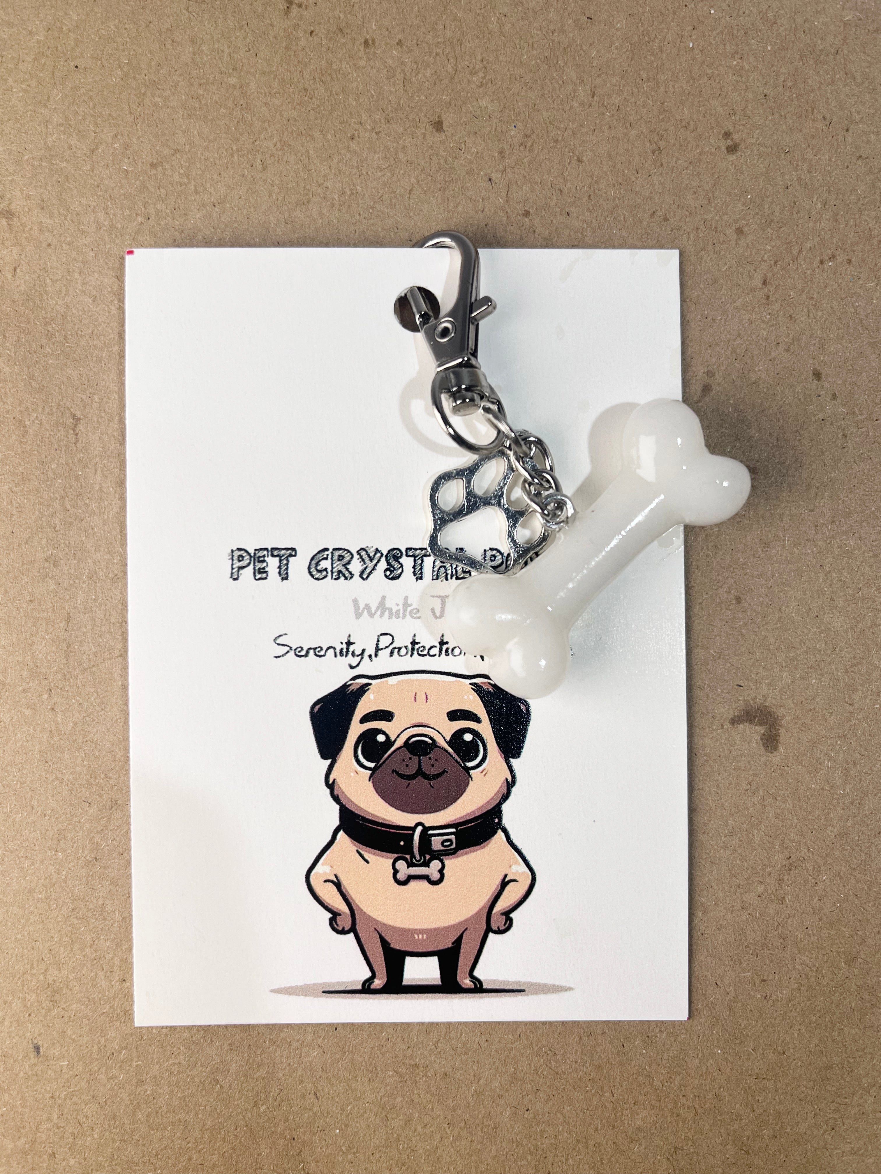 Pet Crystal Pendant Bone