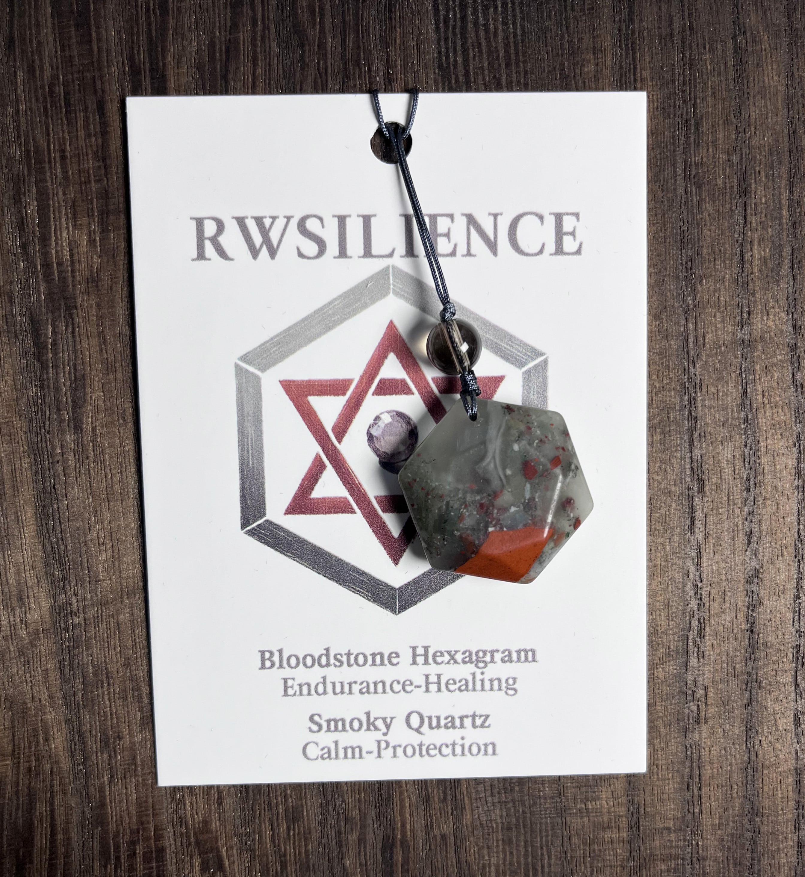 Hexagram Crystal Pendant