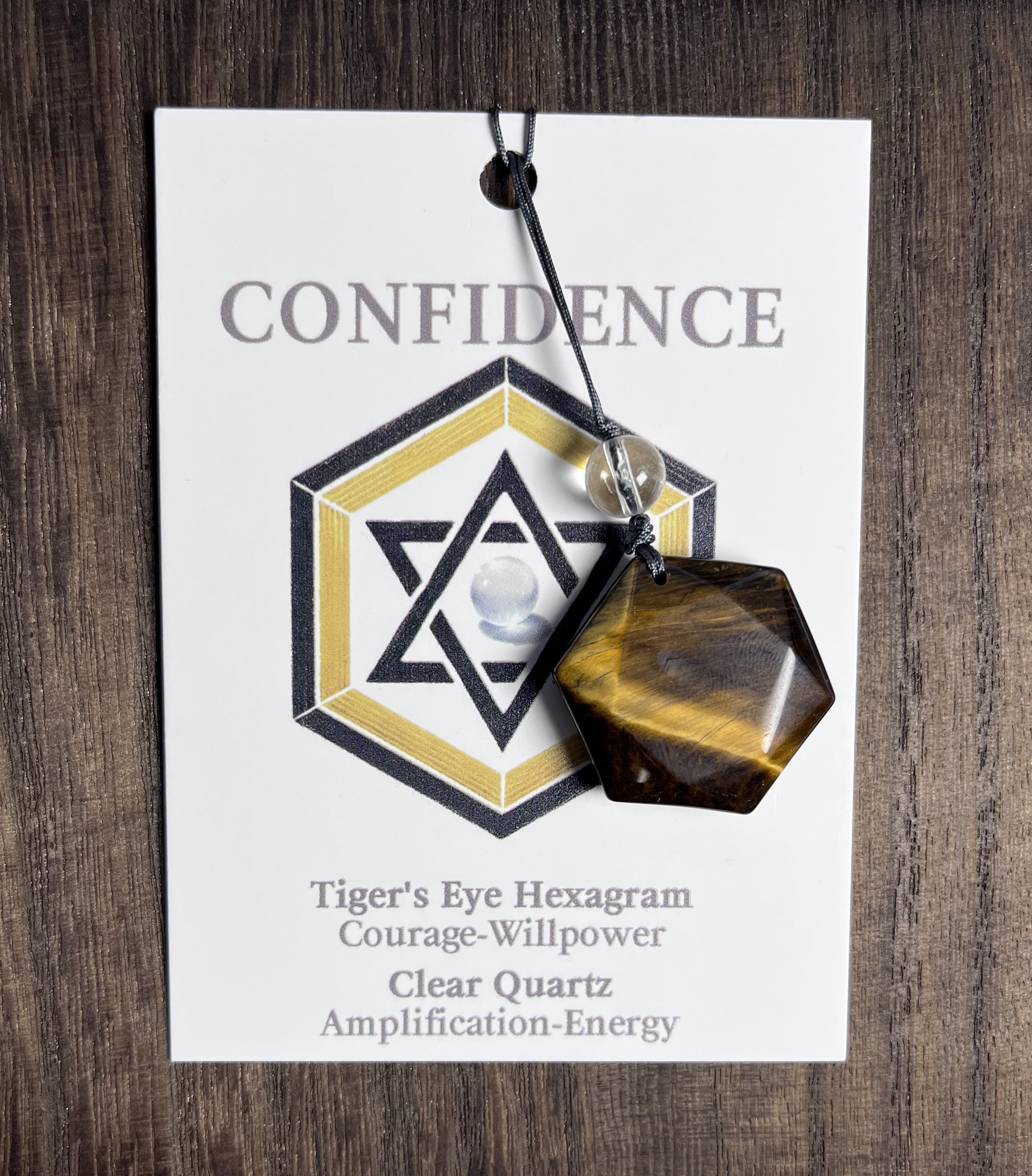 Hexagram Crystal Pendant