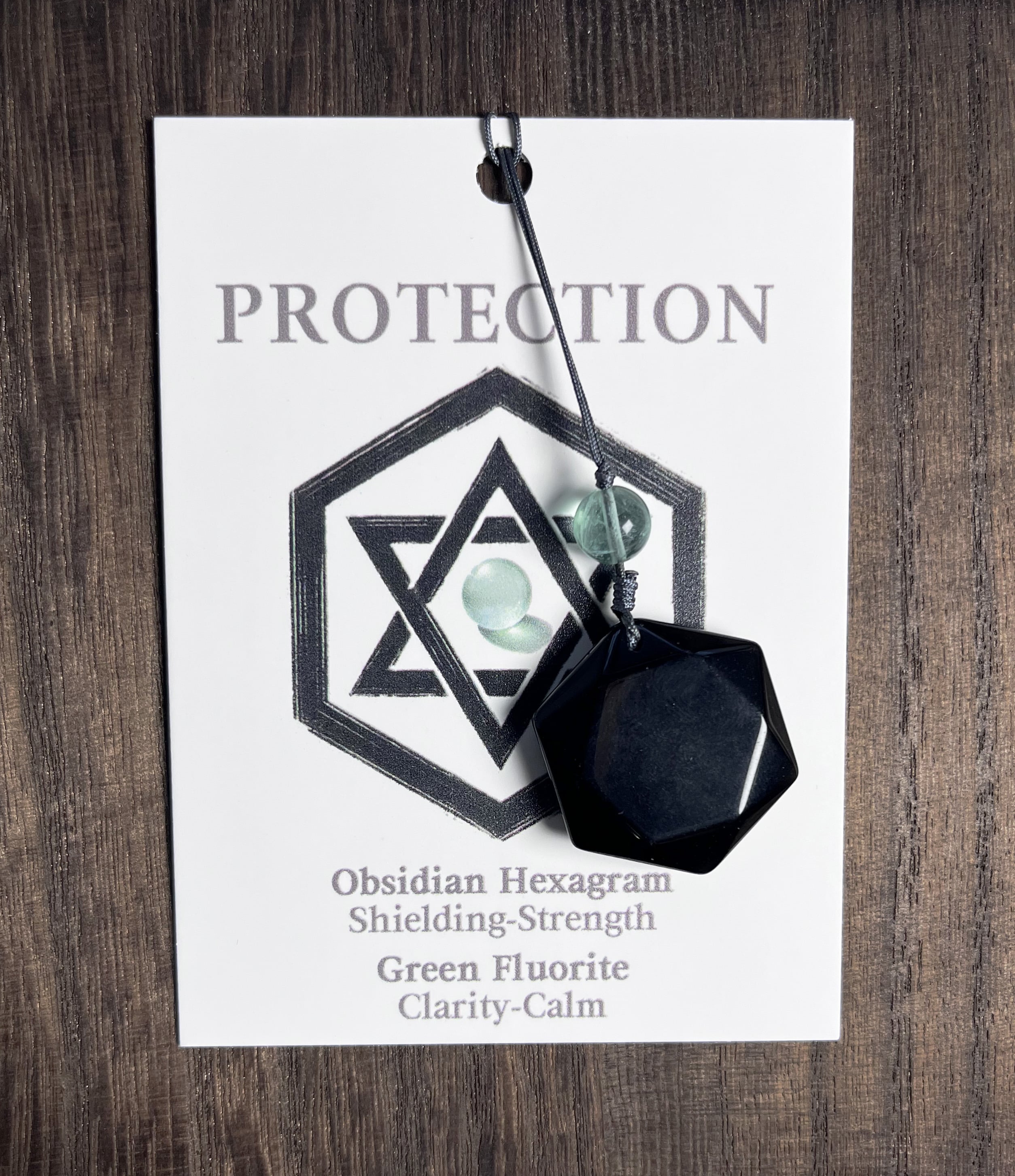 Hexagram Crystal Pendant