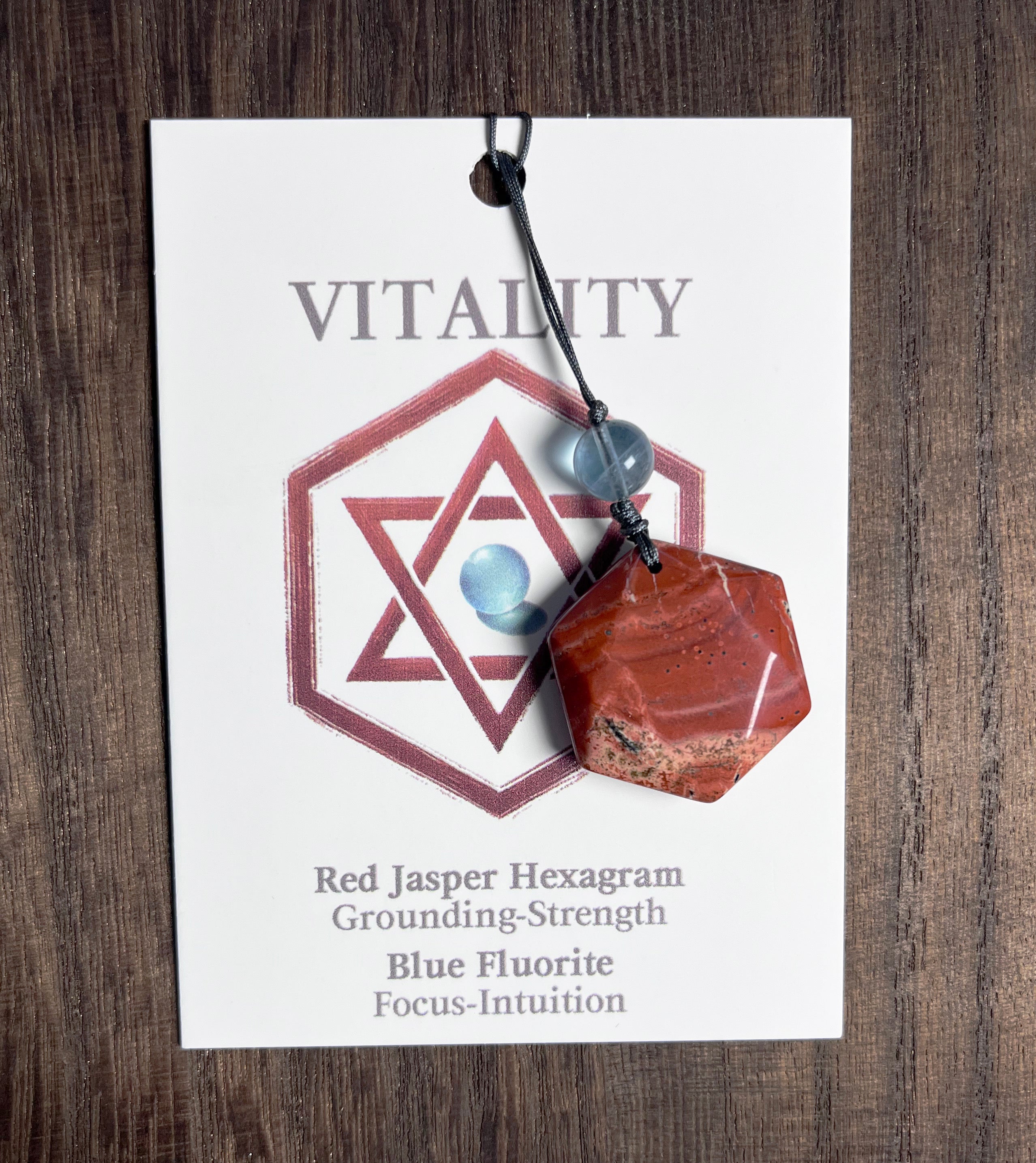 Hexagram Crystal Pendant