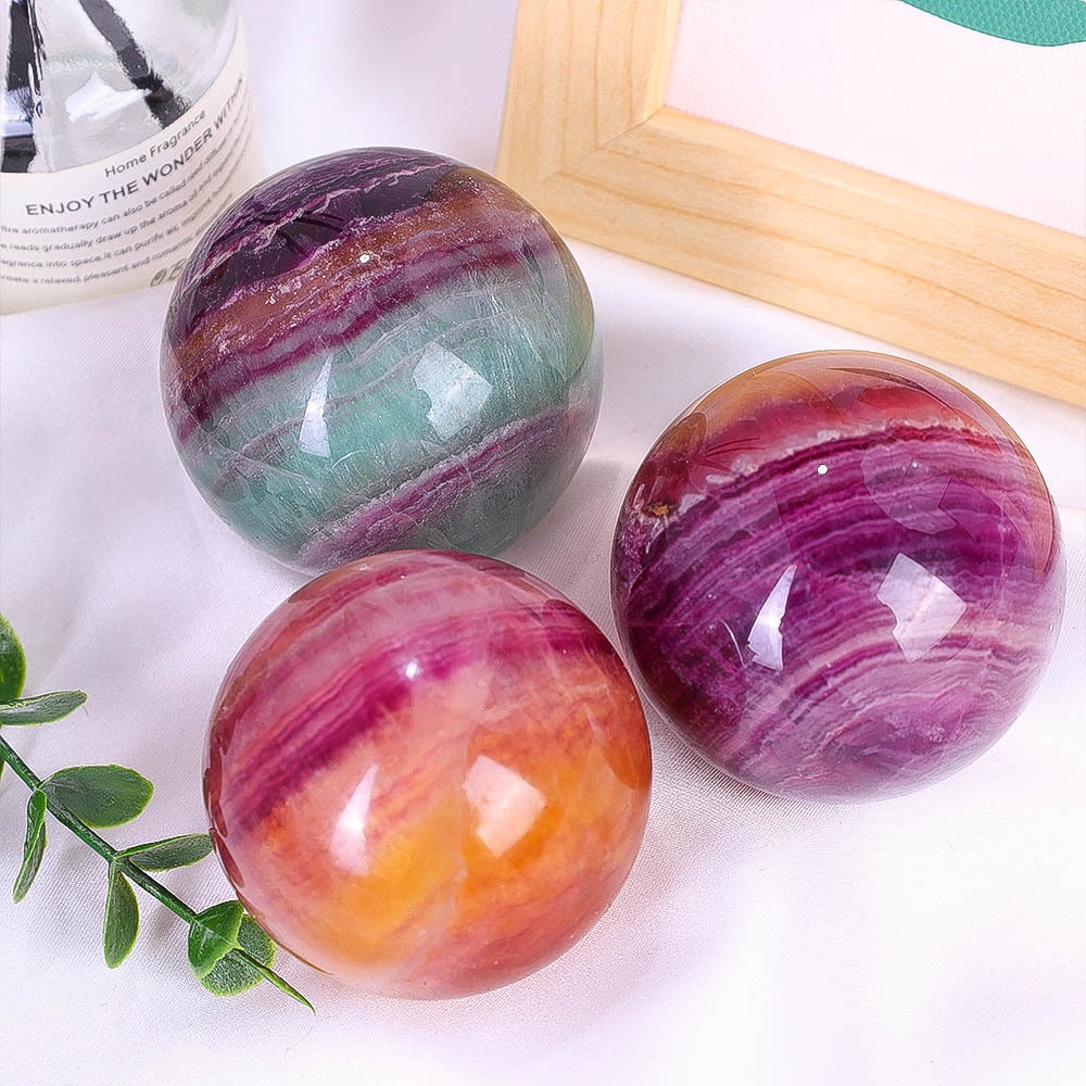 Candy Fluorite Crystal Sphere