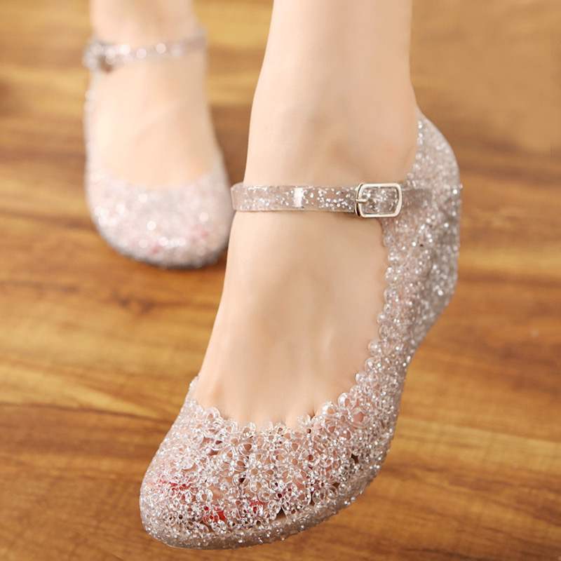 Crystal Glass Slipper Shoes