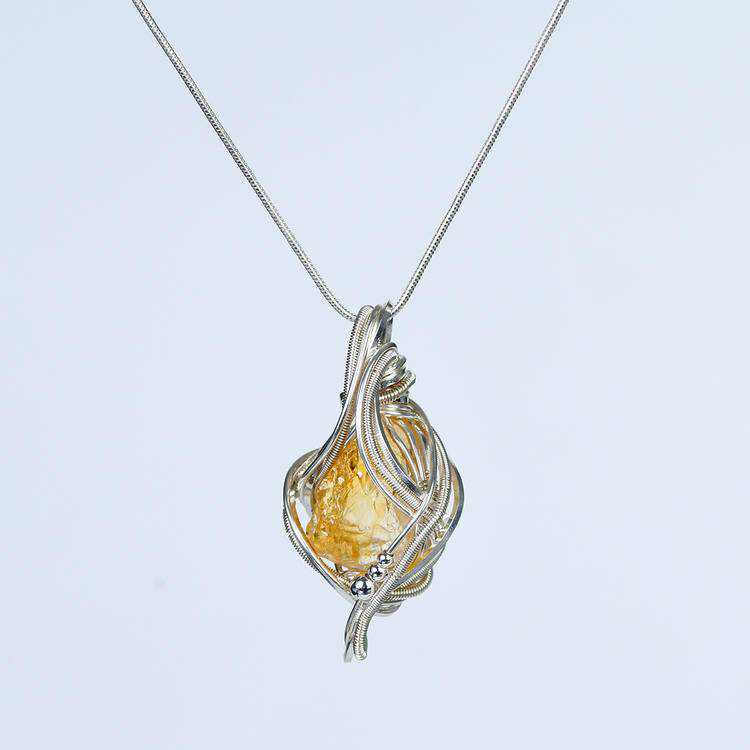 Instant Love Wire-Wrapped Crystal Necklace