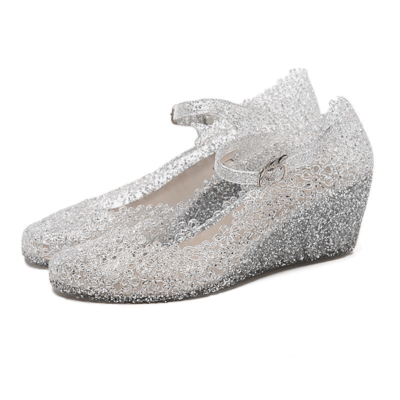 Crystal Glass Slipper Shoes