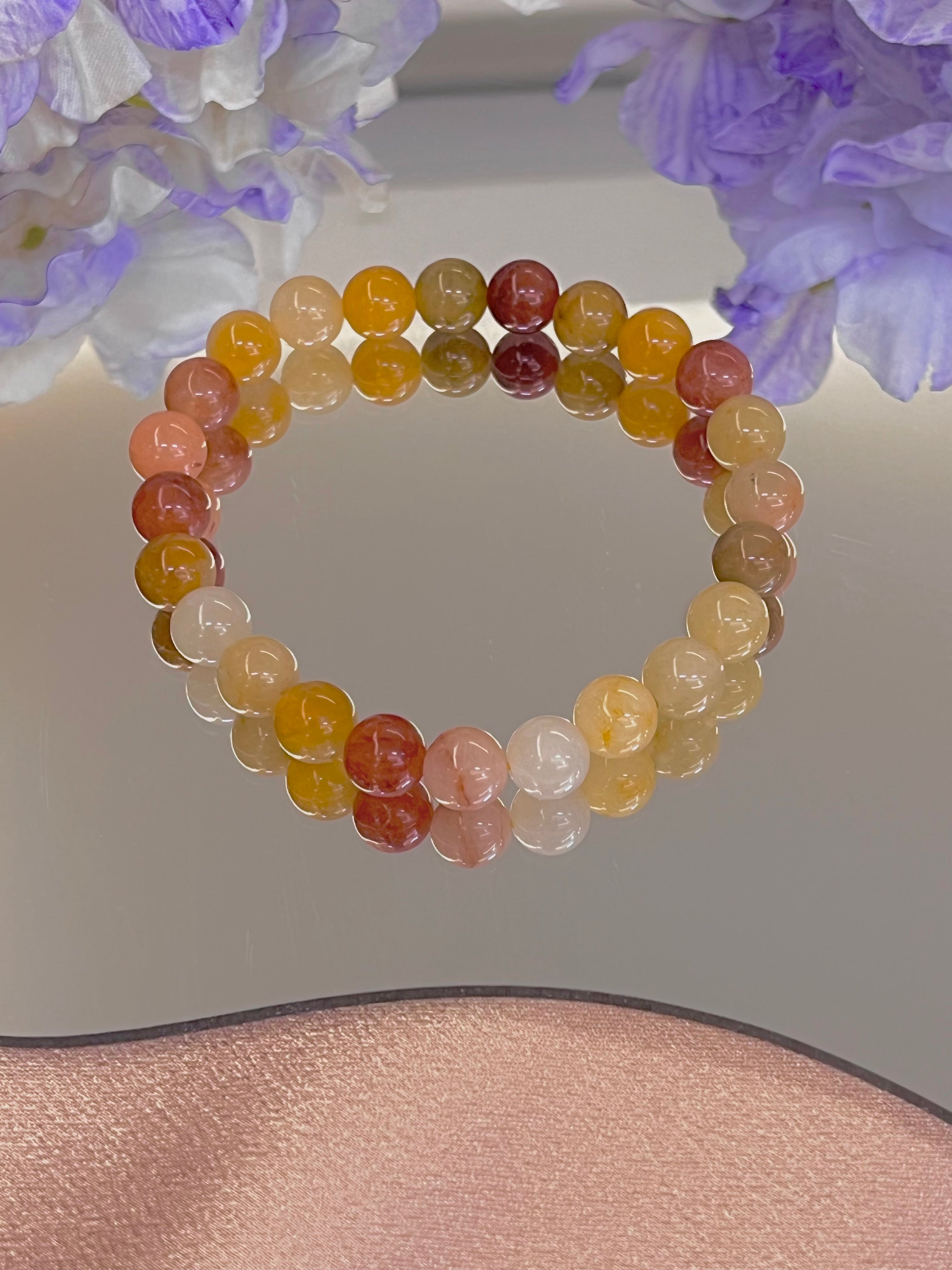 Five-color Jade Bracelet