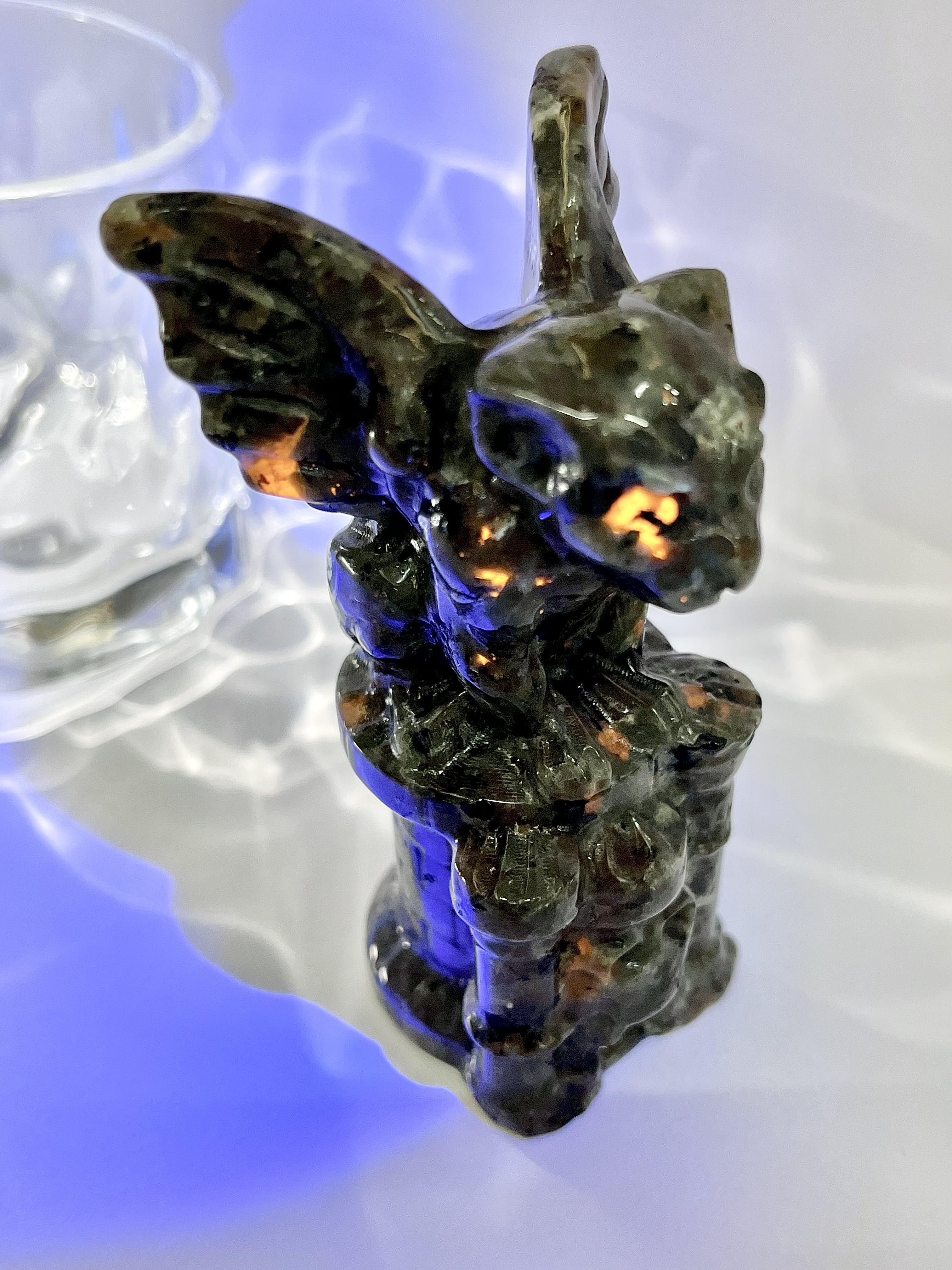 Flame Stone Gargoyle Figurine