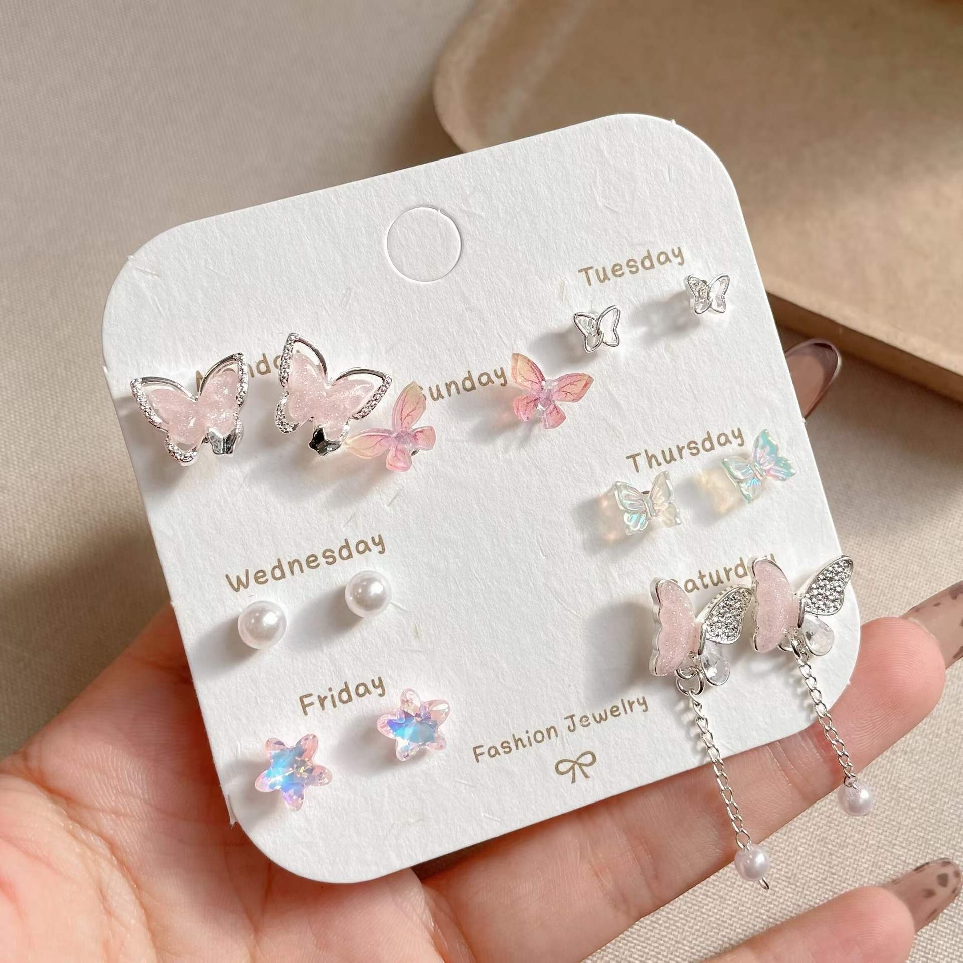 Weekly Earring Set - Butterfly Garden