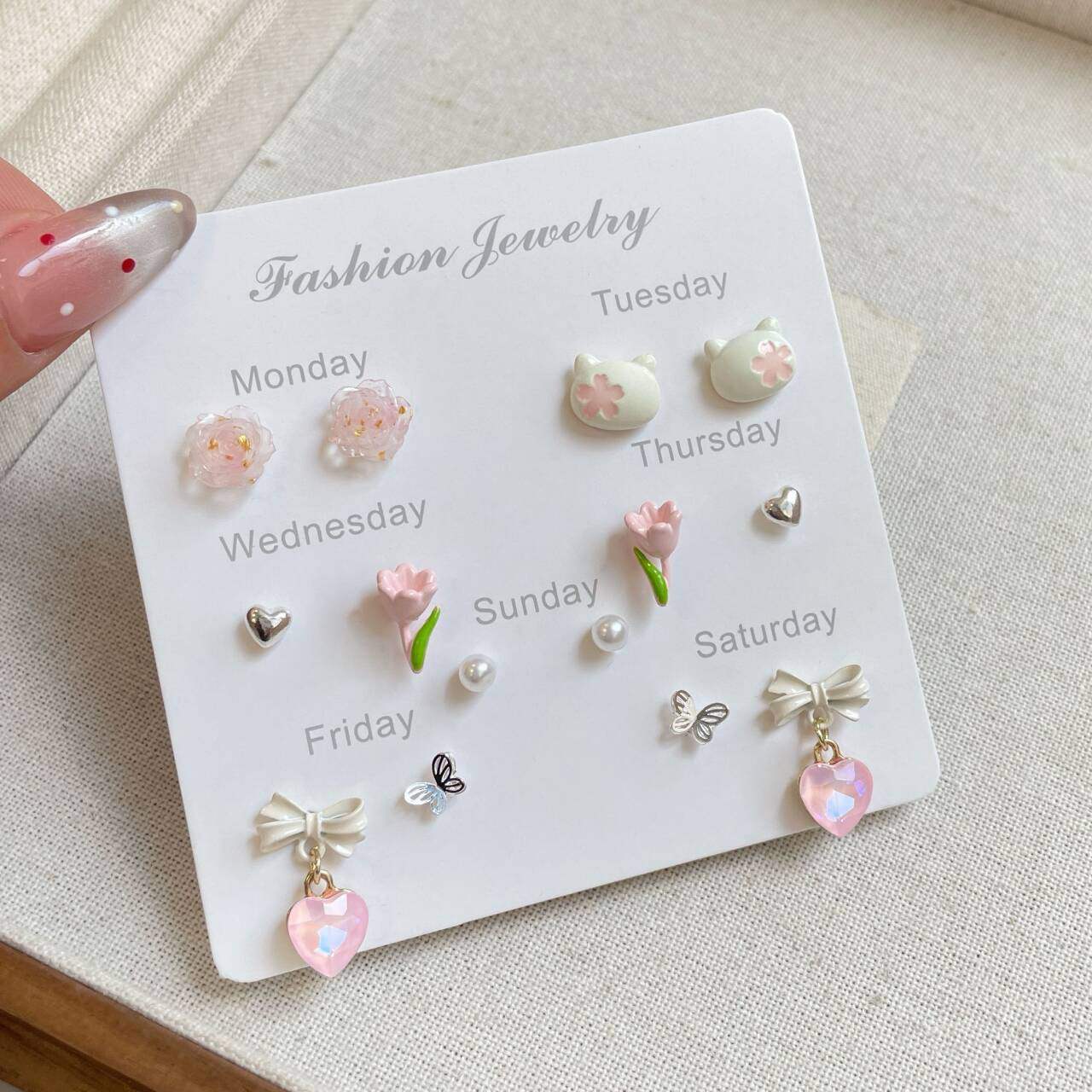 Weekly Earring Set - Butterfly Garden