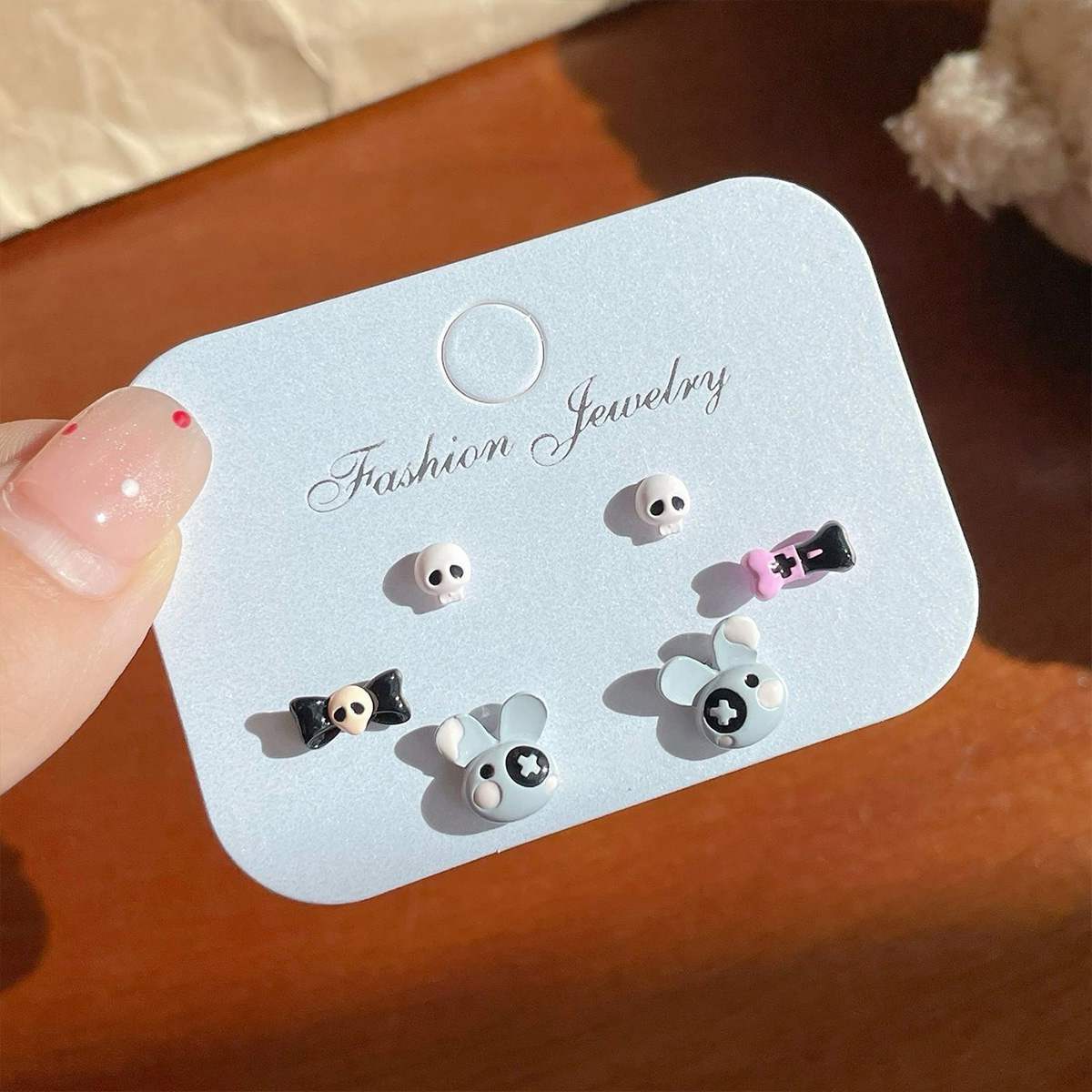 CharmPals Cute Critter Stud Earrings Set (3 Pairs)