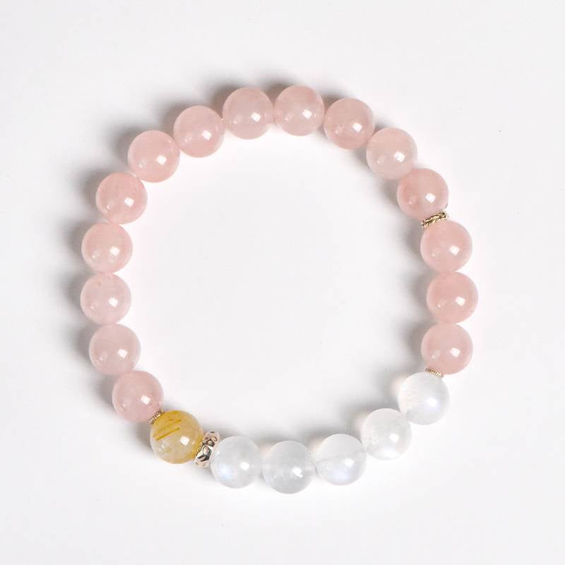 Rose Quartz Moonstone Bracelet