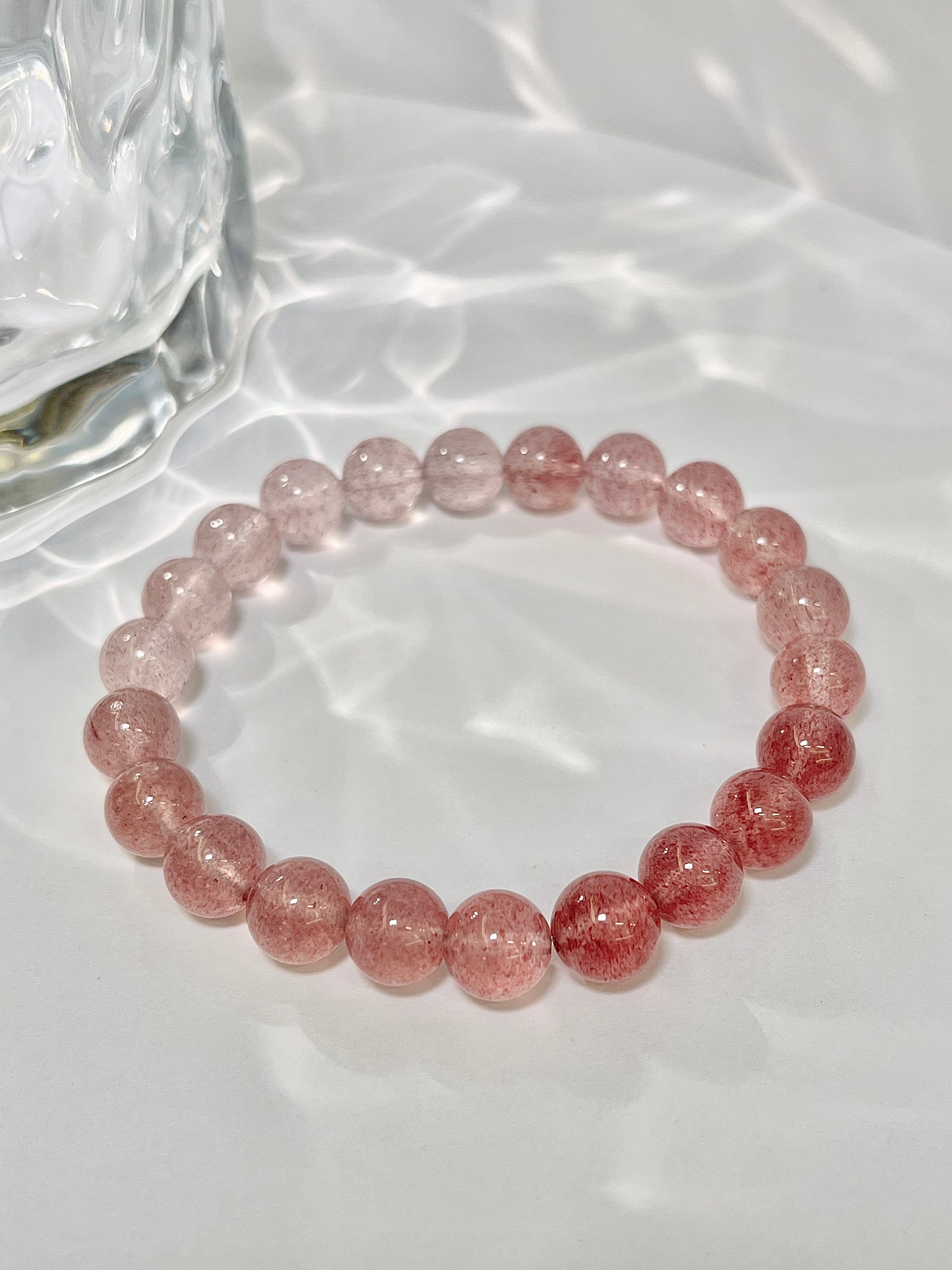 Strawberry Quartz Gradient Bracelet