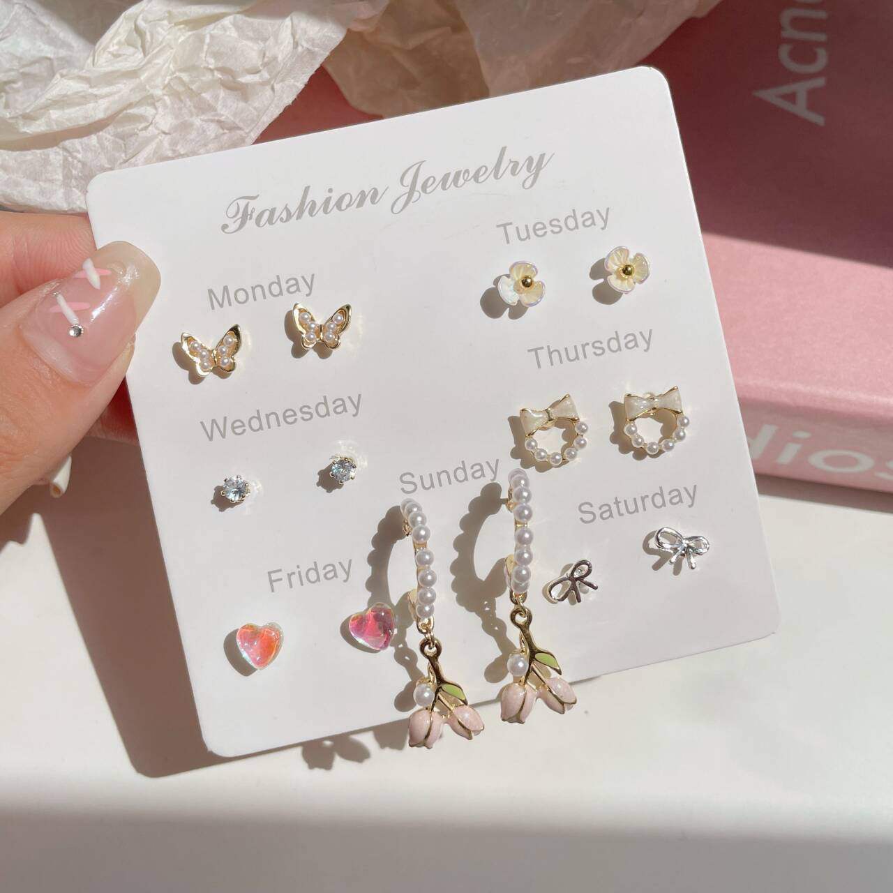 Weekly Earring Set - Butterfly Garden