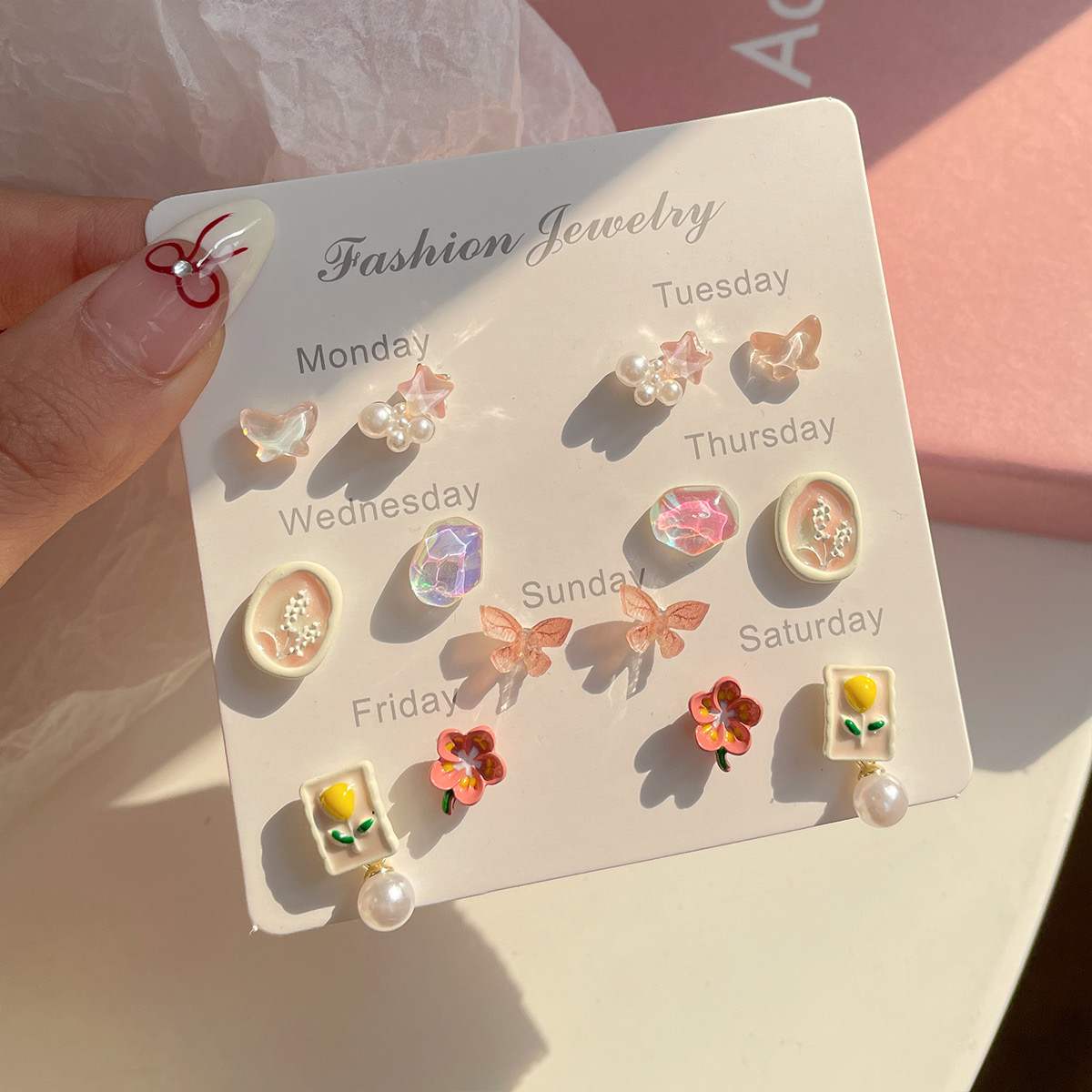 Weekly Earring Set - Butterfly Garden