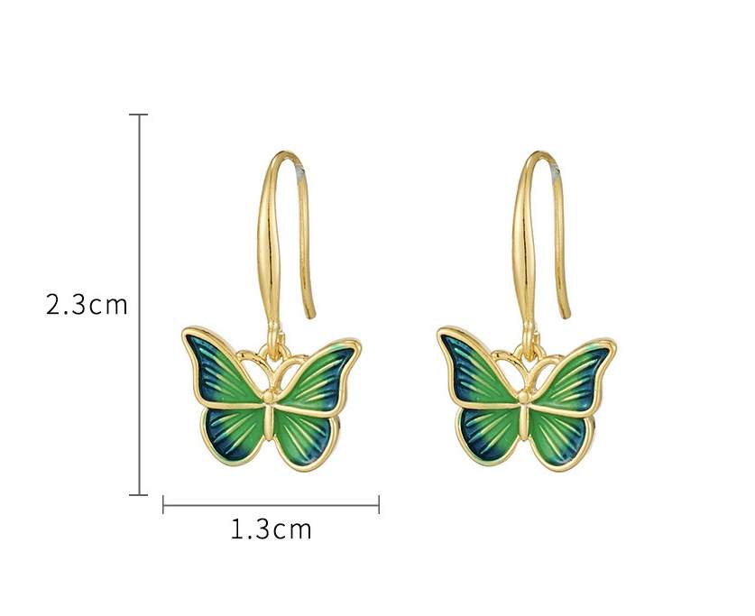 Canvas Butterfly Earrings